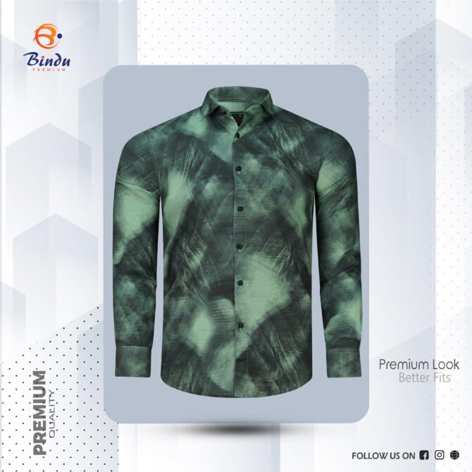 Abstract Print Full Sleeve Shirt