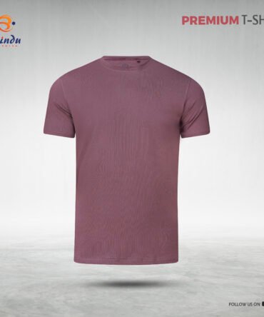 Bindu Premium Solid Color T-Shirt (Muted Purple / Mauve)
